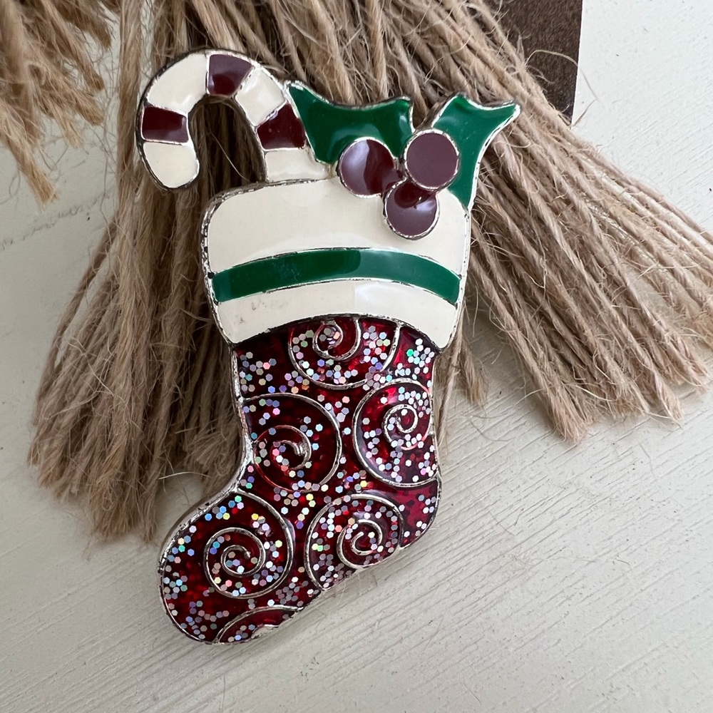 Brand New-Christmas Stocking Pin